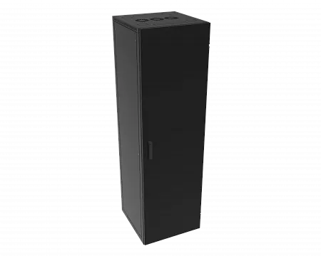 Шкаф телекоммуникационный напольный МИКсистем серия ECO+ 19" 48U 600*600 дверь металл черный