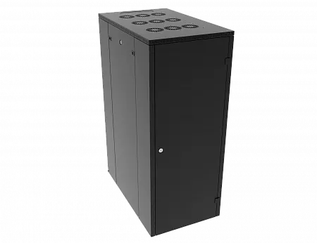Шкаф телекоммуникационный напольный МИКсистем 19" серия ECO-L 48U 600*1000 дверь металл черный